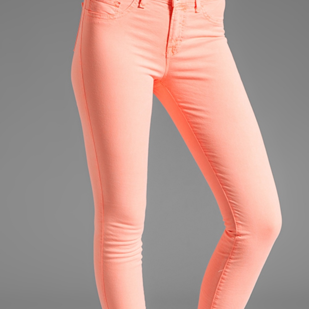 J Brand Size 25 Coral Jeans EUC